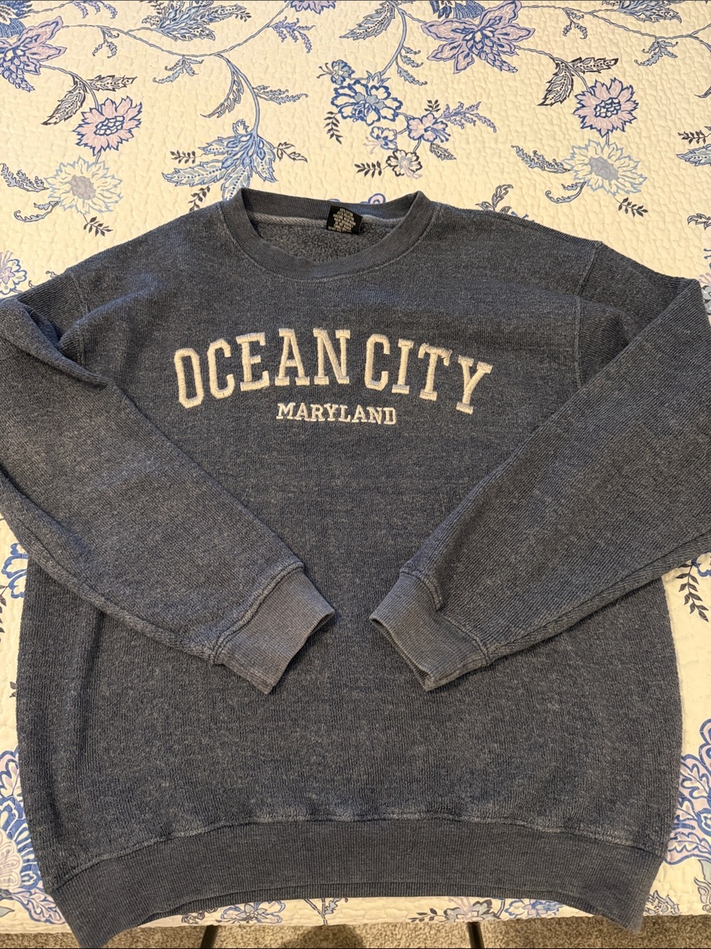 Ocean City Maryland unisex Crewneck Terry Sweatshirt - Navy Blue